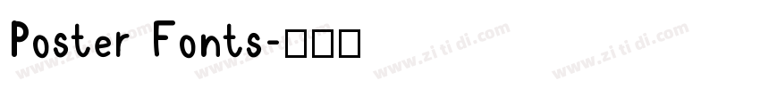 Poster Fonts字体转换